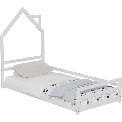 ΚΡΕΒΑΤΙ ΠΑΙΔΙΚΟ HOUSER HM676.03 τ.MONTESSORI ΞΥΛΟ ΠΕΥΚΟ ΛΕΥΚΟ- 190x90εκ