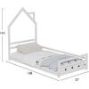 ΚΡΕΒΑΤΙ ΠΑΙΔΙΚΟ HOUSER HM676.03 τ.MONTESSORI ΞΥΛΟ ΠΕΥΚΟ ΛΕΥΚΟ- 190x90εκ