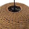 ΦΩΤΙΣΤΙΚΟ ΟΡΟΦΗΣ ΚΡΕΜΑΣΤΟ HM4340 PAPER ROPE ΜΠΕΖ-ΜΑΥΡΟ ΜΕΤΑΛΛΟ-Φ26x40-120Υεκ.