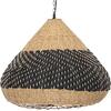 ΦΩΤΙΣΤΙΚΟ ΟΡΟΦΗΣ ΚΡΕΜΑΣΤΟ HM4354 ΦΥΣΙΚΟ RAΤΤΑΝ-PAPER ROPE-ΦΥΣΙΚΟ&ΜΑΥΡΟ Φ54x42-145Υεκ.