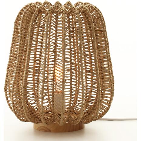 ΕΠΙΤΡΑΠΕΖΙΟ ΦΩΤΙΣΤΙΚΟ HM4350 ΜΕΤΑΛΛΟ ΜΕ PAPER ROPE ΣΕ ΦΥΣΙΚΟ Φ29Χ34Υεκ.