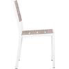 ΚΑΡΕΚΛΑ ΑΛΟΥΜΙΝΙΟΥ SAGA HM6063.01 ΛΕΥΚΗ ΜΕ POLYWOOD 46x52x86Υεκ.