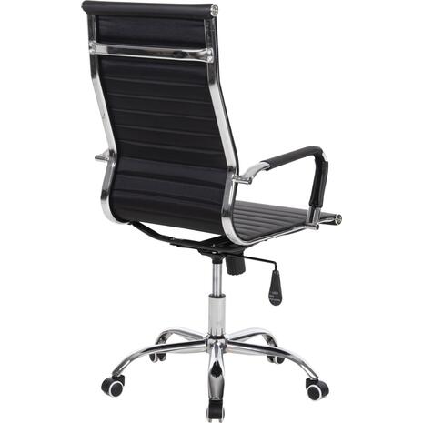 ΚΑΡΕΚΛΑ ΓΡΑΦΕΙΟΥ HM1059.31 ΜΑΥΡΟ PU BOSS ΔΙΕΥΘΥΝΤΟΥ ΠΟΔΙ ΧΡΩΜΙΟΥ 53x57x109Υεκ. (Μαύρο)