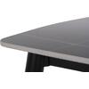 ΤΡΑΠΕΖΙ RAVEN HM9854.02 ΚΕΡΑΜΙΚΟ TOP ΜΑΥΡΟ ΜΑΡΜΑΡΟ-ΜΑΥΡΟ ΜΕΤΑΛΛΟ 120x70x73Υεκ.