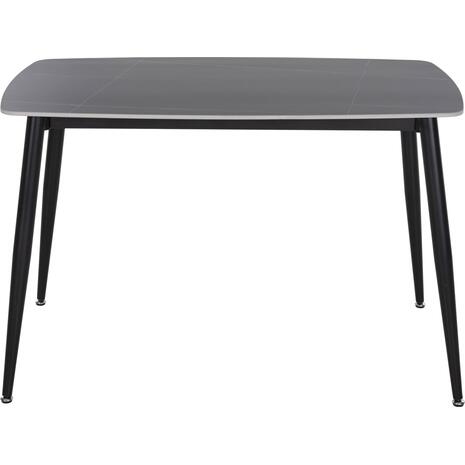 ΤΡΑΠΕΖΙ RAVEN HM9854.02 ΚΕΡΑΜΙΚΟ TOP ΜΑΥΡΟ ΜΑΡΜΑΡΟ-ΜΑΥΡΟ ΜΕΤΑΛΛΟ 120x70x73Υεκ.