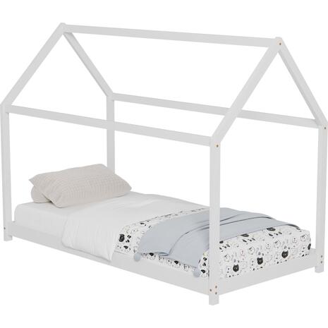 ΚΡΕΒΑΤΙ ΠΑΙΔΙΚΟ PEPE HM678.03 τ.MONTESSORI ΞΥΛΟ ΠΕΥΚΟ ΛΕΥΚΟ- 140x70εκ