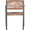 ΠΟΛΥΘΡΟΝΑ ΑΛΟΥΜΙΝΙΟΥ STER HM5786.12 ΑΝΘΡΑΚΙ-ΣΥΝΘ.RATTAN ΜΠΕΖ 55,5x53x78Υεκ.