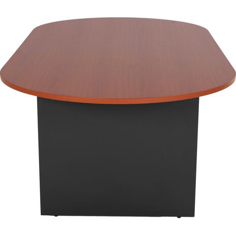 ΓΡΑΦΕΙΟ ΣΥΝΕΔΡΙΑΣΕΩΝ ΟΒΑΛ SIENNA HM2134.03 ΑΝΘΡΑΚΙ ΜΕΛΑΜΙΝΗ-TOP ΚΕΡΑΣΙ 240x120x75Υεκ