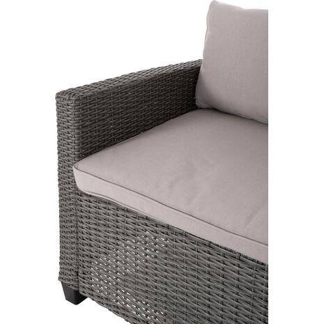 ΣΕΤ ΣΑΛΟΝΙ ΓΩΝΙΑ & ΤΡΑΠΕΖΙ CARSON HM6078.01 ΓΚΡΙ ΣΥΝΘ.RATTAN-ΜΑΞΙΛΑΡΙΑ
