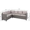 ΣΕΤ ΣΑΛΟΝΙ ΓΩΝΙΑ & ΤΡΑΠΕΖΙ CARSON HM6078.01 ΓΚΡΙ ΣΥΝΘ.RATTAN-ΜΑΞΙΛΑΡΙΑ