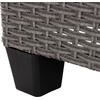 ΣΕΤ ΣΑΛΟΝΙ ΓΩΝΙΑ & ΤΡΑΠΕΖΙ CARSON HM6078.01 ΓΚΡΙ ΣΥΝΘ.RATTAN-ΜΑΞΙΛΑΡΙΑ