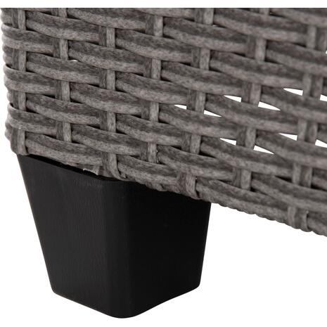 ΣΕΤ ΣΑΛΟΝΙ ΓΩΝΙΑ & ΤΡΑΠΕΖΙ CARSON HM6078.01 ΓΚΡΙ ΣΥΝΘ.RATTAN-ΜΑΞΙΛΑΡΙΑ