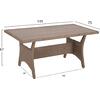 ΣΕΤ ΣΑΛΟΝΙ ΓΩΝΙΑ & ΤΡΑΠΕΖΙ CARSON HM6078.02 ΜΟΚΑ ΣΥΝΘ.RATTAN-ΜΑΞΙΛΑΡΙΑ