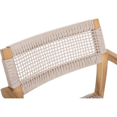 ΠΟΛΥΘΡΟΝΑ CHARLOTTE HM9637.07 ΞΥΛΟ TEAK & ΜΠΕΖ ΣΧΟΙΝΙ--B'ΔΙΑΛΟΓΗΣ 58x61x81Yεκ.