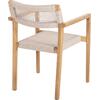 ΠΟΛΥΘΡΟΝΑ CHARLOTTE HM9637.07 ΞΥΛΟ TEAK & ΜΠΕΖ ΣΧΟΙΝΙ--B'ΔΙΑΛΟΓΗΣ 58x61x81Yεκ.