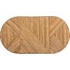 ΤΡΑΠΕΖΙ ΣΑΛΟΝΙΟΥ GATSBY ΟΒΑΛ TOP HM9870 RATTAN ΧΡΩΜΑ ΦΥΣΙΚΟ 110x59x39Υεκ.