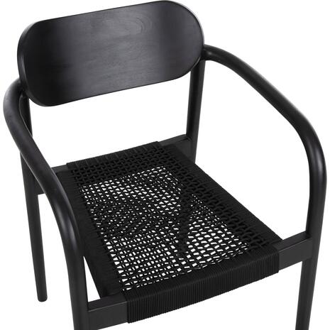 ΠΟΛΥΘΡΟΝΑ OSLO HM9636.12 ΞΥΛΟ TEAK ΜΑΥΡΟ & ΣΧΟΙΝΙ--B’ΔΙΑΛΟΓΗΣ 55x54x80Yεκ.