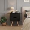 ΚΟΜΟΔΙΝΟ DINKL HM2472.02 ΜΕΛΑΜΙΝΗ-2 ΣΥΡΤΑΡΙΑ-WENGE 29,5x29,5x45Υεκ