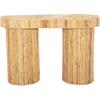 ΚΟΝΣΟΛΑ ΟΒΑΛ GATSBY HM9871 ΦΥΣΙΚΟ RATTAN ΣΕ ΦΥΣΙΚΟ ΧΡΩΜΑ 110x45x74,5Υεκ.