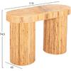 ΚΟΝΣΟΛΑ ΟΒΑΛ GATSBY HM9871 ΦΥΣΙΚΟ RATTAN ΣΕ ΦΥΣΙΚΟ ΧΡΩΜΑ 110x45x74,5Υεκ.