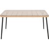 ΤΡΑΠΕΖΙ ΟΡΘΟΓΩΝΙΟ ALLEGRA HM5537.11 ΜΕΤΑΛ.ΜΑΥΡΟ-P.E. RATTAN ΦΥΣΙΚΟ 139,5x79,5x73Υεκ.