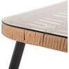 ΤΡΑΠΕΖΙ ΟΡΘΟΓΩΝΙΟ ALLEGRA HM5538.11 ΜΕΤΑΛ.ΜΑΥΡΟ-P.E. RATTAN ΦΥΣΙΚΟ 159,5x89,5x72Υεκ.