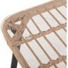 ΤΡΑΠΕΖΙ ΟΡΘΟΓΩΝΙΟ ALLEGRA HM5538.11 ΜΕΤΑΛ.ΜΑΥΡΟ-P.E. RATTAN ΦΥΣΙΚΟ 159,5x89,5x72Υεκ.