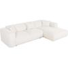 ΚΑΝΑΠΕΣ ΓΩΝΙΑ BRICKEN HM3275.02R ΛΕΥΚΟ ΥΦΑΣΜΑ 110-282x98-160x72Υεκ.