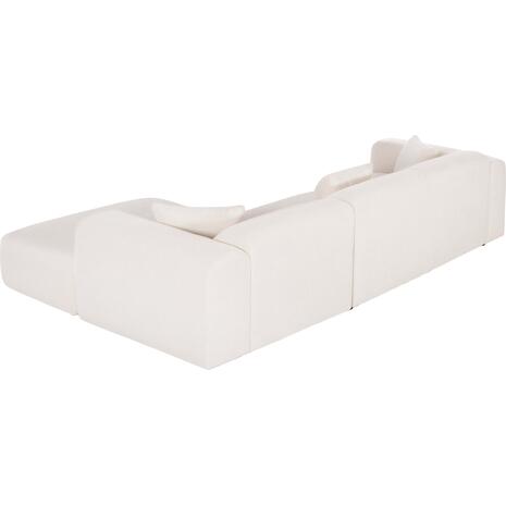 ΚΑΝΑΠΕΣ ΓΩΝΙΑ BRICKEN HM3275.02R ΛΕΥΚΟ ΥΦΑΣΜΑ 110-282x98-160x72Υεκ.