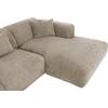 ΚΑΝΑΠΕΣ ΓΩΝΙΑ BRICKEN HM3275.01R ΜΠΕΖ ΥΦΑΣΜΑ 110-282x98-160x72Υεκ.