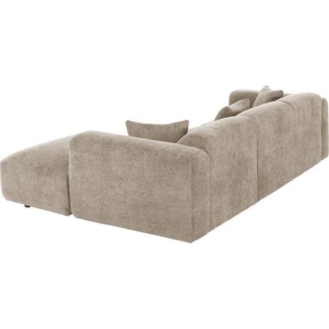 ΚΑΝΑΠΕΣ ΓΩΝΙΑ BRICKEN HM3275.01R ΜΠΕΖ ΥΦΑΣΜΑ 110-282x98-160x72Υεκ.