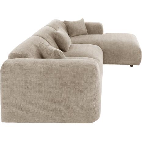 ΚΑΝΑΠΕΣ ΓΩΝΙΑ BRICKEN HM3275.01R ΜΠΕΖ ΥΦΑΣΜΑ 110-282x98-160x72Υεκ.