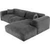 ΚΑΝΑΠΕΣ ΓΩΝΙΑ BRICKEN HM3275.04R ΑΝΘΡΑΚΙ ΥΦΑΣΜΑ 110-282x98-160x72Υεκ.