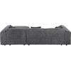 ΚΑΝΑΠΕΣ ΓΩΝΙΑ BRICKEN HM3275.04R ΑΝΘΡΑΚΙ ΥΦΑΣΜΑ 110-282x98-160x72Υεκ.