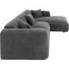 ΚΑΝΑΠΕΣ ΓΩΝΙΑ BRICKEN HM3275.04R ΑΝΘΡΑΚΙ ΥΦΑΣΜΑ 110-282x98-160x72Υεκ.