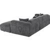 ΚΑΝΑΠΕΣ ΓΩΝΙΑ BRICKEN HM3275.04R ΑΝΘΡΑΚΙ ΥΦΑΣΜΑ 110-282x98-160x72Υεκ.
