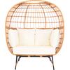 ΠΟΛΥΘΡΟΝΑ ΦΩΛΙΑ MIAMI 2 ΑΤΟΜΩΝ ΤΥΠΟΥ RATTAN HM5870.11 132.5x90x154Υεκ
