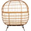 ΠΟΛΥΘΡΟΝΑ ΦΩΛΙΑ MIAMI 2 ΑΤΟΜΩΝ ΤΥΠΟΥ RATTAN HM5870.11 132.5x90x154Υεκ