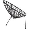ΠΟΛΥΘΡΟΝΑ ΤΥΠΟΥ ΦΩΛΙΑ ΜΕΤΑΛΛΙΚΗ ALLEGRA HM5458.12 ΜΕ WICKER-ΜΑΥΡΟ 73x78x88Υεκ.