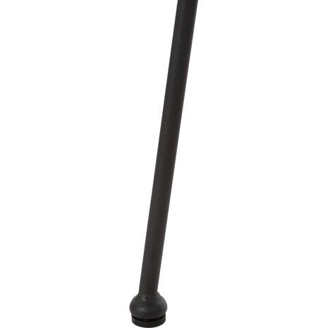 ΠΟΛΥΘΡΟΝΑ ΤΥΠΟΥ ΦΩΛΙΑ ΜΕΤΑΛΛΙΚΗ ALLEGRA HM5458.12 ΜΕ WICKER-ΜΑΥΡΟ 73x78x88Υεκ.