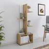 ΒΙΒΛΙΟΘΗΚΗ TRIVIO HM18195.03 ΜΕΛΑΜΙΝΗ ΣΕ ΛΕΥΚΟ-ATLANTIS GREEN 50x25x127Υεκ.