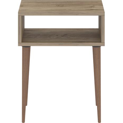 ΚΟΜΟΔΙΝΟ TODD HM18183.04 ΜΕΛΑΜΙΝΗ ΟΑΚ-ΠΟΔΙΑ ΦΥΣΙΚΟ 45x30x58Υεκ.