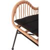 ΠΟΛΥΘΡΟΝΑ ΣΤΥΛ ΜΠΕΡΖΕΡΑΣ ALLEGRA HM5704.11 P.E.RATTAN ΜΠΕΖ-ΜΑΥΡΟ ΜΕΤΑΛΛΟ 66x59x90Υεκ.