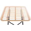 ΤΡΑΠΕΖΑΚΙ GERRY HM5717.11 ΜΕ WICKER ΜΠΕΖ-ΜΑΥΡΟ ΜΕΤΑΛ.ΣΚΕΛΕΤΟ 50x50x47,5Υεκ.