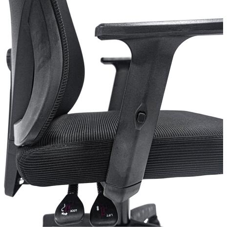 ΚΑΡΕΚΛΑ ΓΡΑΦΕΙΟΥ MEXER HM1195.01 ΜΑΥΡΟ MESH-PP ΒΑΣΗ 68x70x136Υεκ.