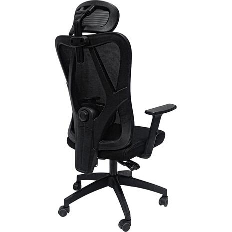 ΚΑΡΕΚΛΑ ΓΡΑΦΕΙΟΥ MEXER HM1195.01 ΜΑΥΡΟ MESH-PP ΒΑΣΗ 68x70x136Υεκ.