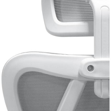 ΚΑΡΕΚΛΑ ΓΡΑΦΕΙΟΥ MEXER HM1195.02 ΓΚΡΙ MESH-PP ΒΑΣΗ-ΣΚΕΛΕΤΟΣ ΛΕΥΚΟΣ 68x70x136Υεκ.
