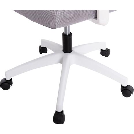 ΚΑΡΕΚΛΑ ΓΡΑΦΕΙΟΥ MEXER HM1195.02 ΓΚΡΙ MESH-PP ΒΑΣΗ-ΣΚΕΛΕΤΟΣ ΛΕΥΚΟΣ 68x70x136Υεκ.