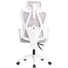 ΚΑΡΕΚΛΑ ΓΡΑΦΕΙΟΥ MEXER HM1195.02 ΓΚΡΙ MESH-PP ΒΑΣΗ-ΣΚΕΛΕΤΟΣ ΛΕΥΚΟΣ 68x70x136Υεκ.