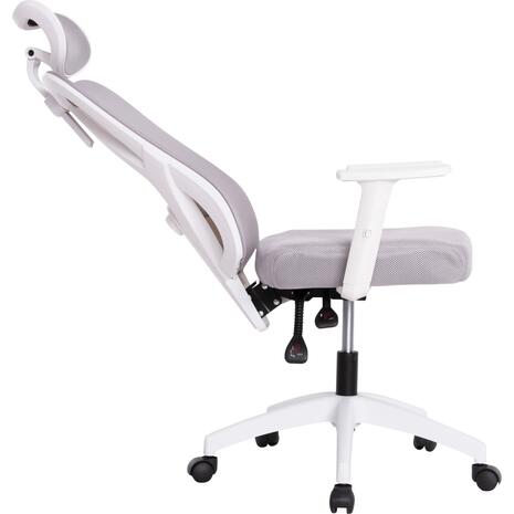 ΚΑΡΕΚΛΑ ΓΡΑΦΕΙΟΥ MEXER HM1195.02 ΓΚΡΙ MESH-PP ΒΑΣΗ-ΣΚΕΛΕΤΟΣ ΛΕΥΚΟΣ 68x70x136Υεκ.